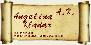 Angelina Kladar vizit kartica